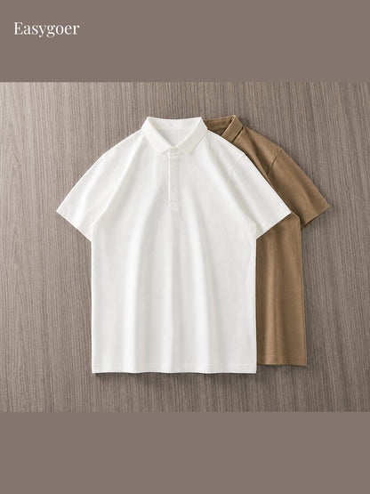 320G Heavyweight Cotton Short-Sleeve Polo Shirt