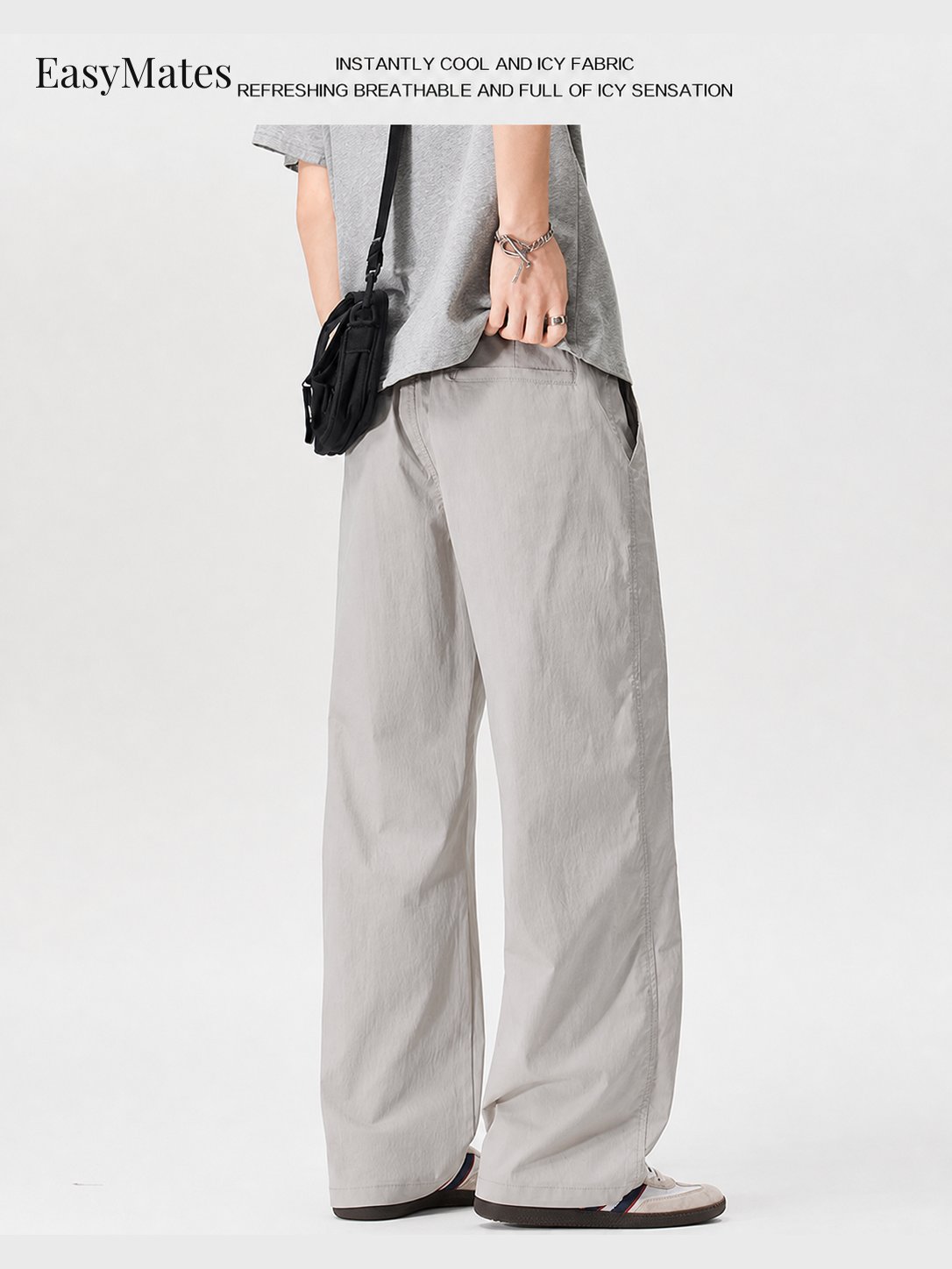 Men's Straight‑Leg Casual Pants