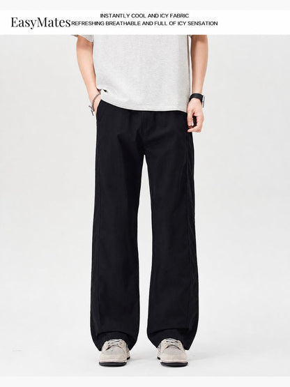 Men's Straight‑Leg Casual Pants