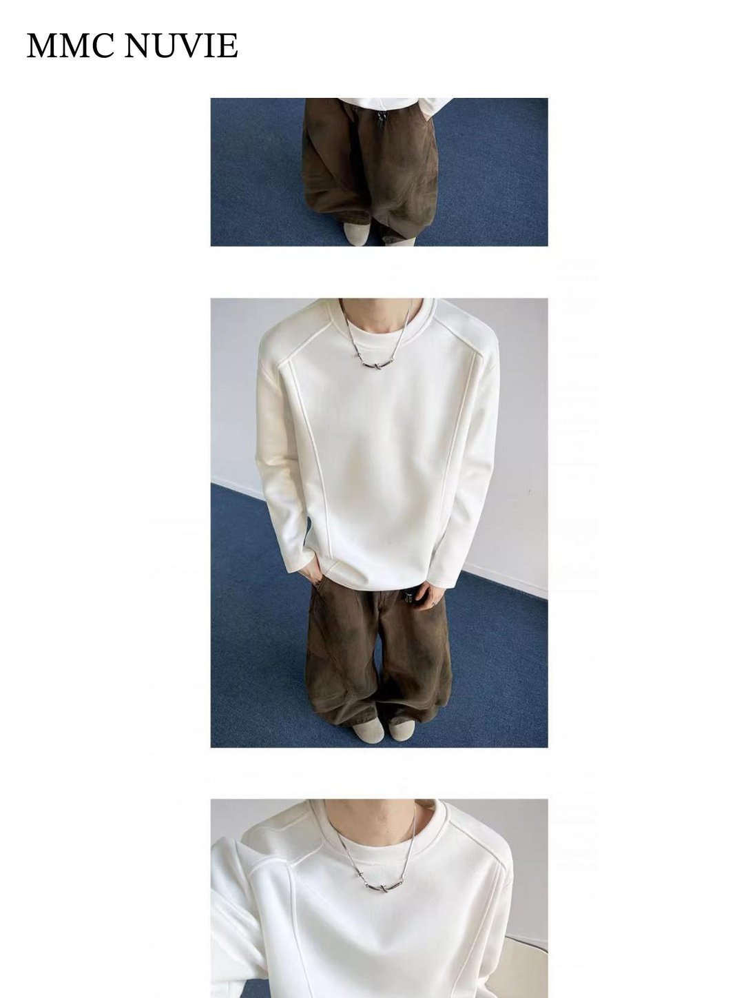 Men's Contrast Seam Raglan Long Sleeve Tee