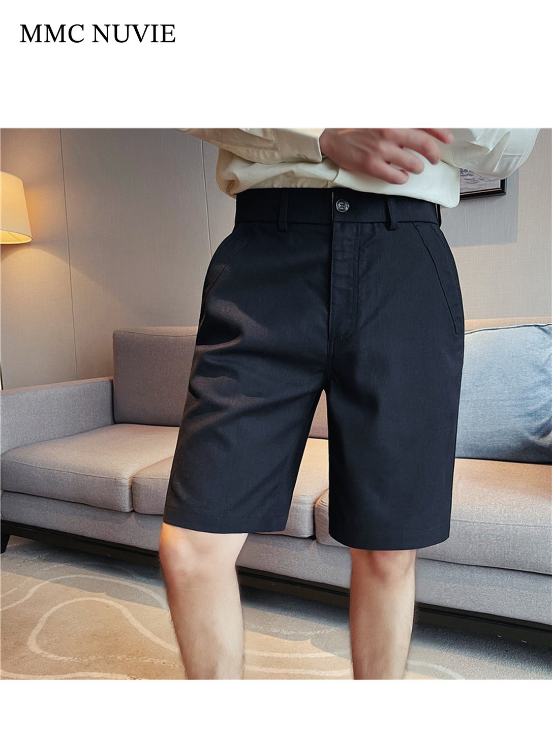 Men's Linen-Blend Tailored Bermuda Shorts