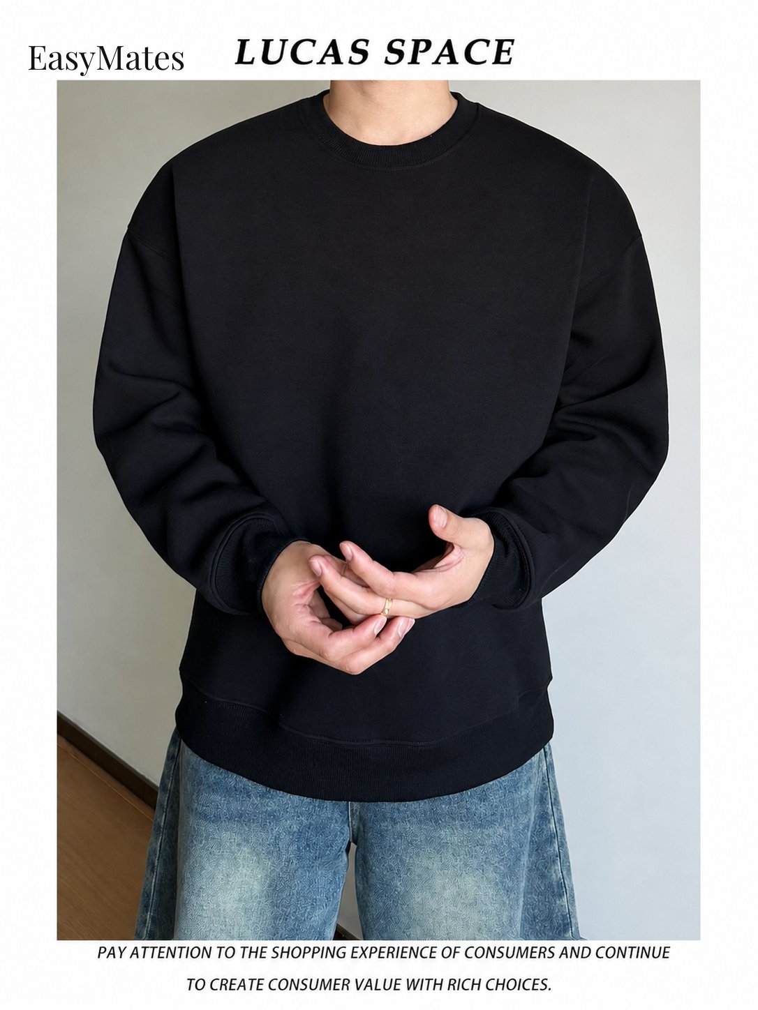 Cleanfit Heavyweight 420g Crew Neck Sweatshirt