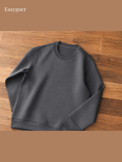 Minimalist Air-Layer Crewneck Sweatshirt