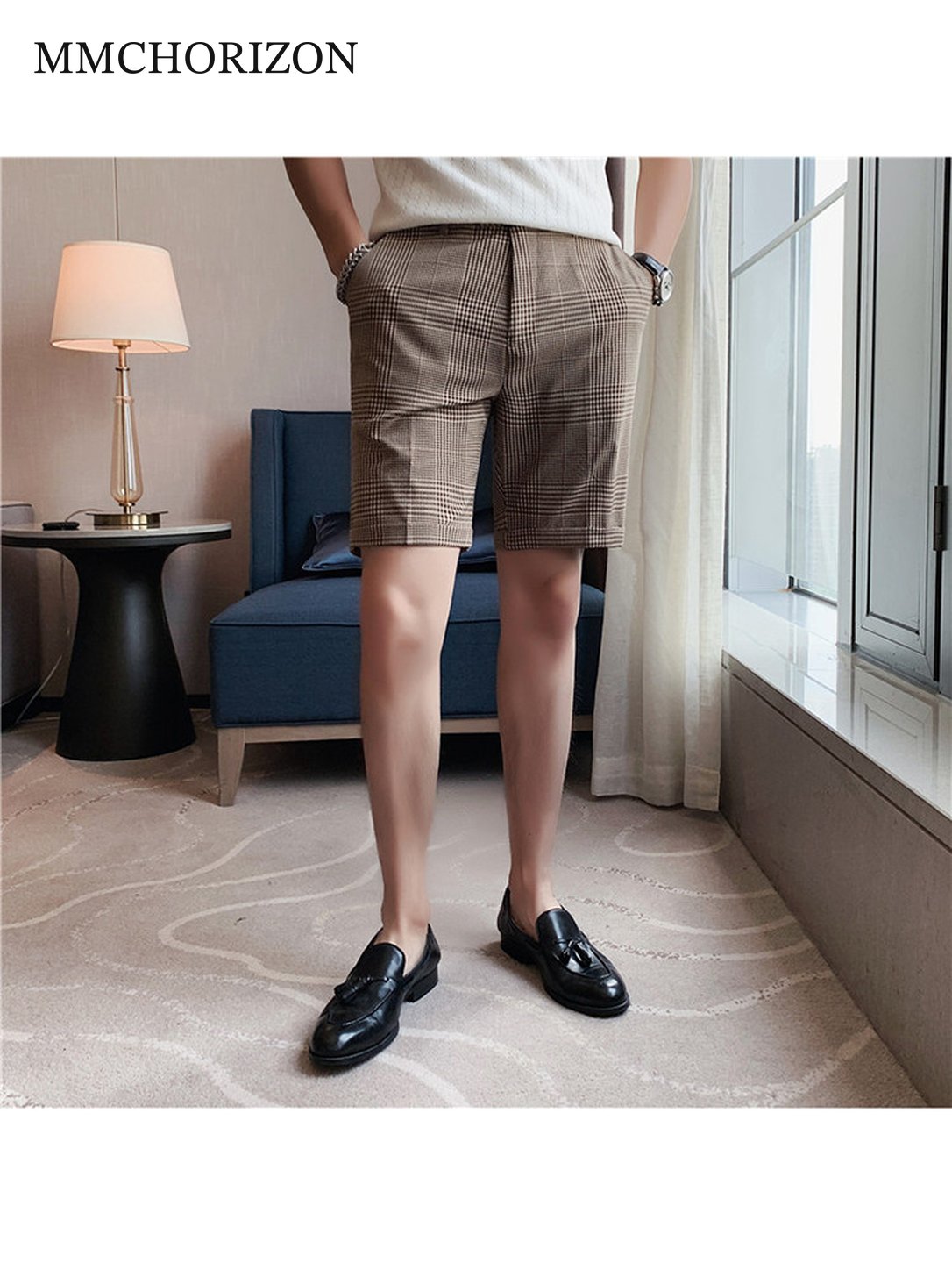 Men's Classic Plaid Tailored Shorts
