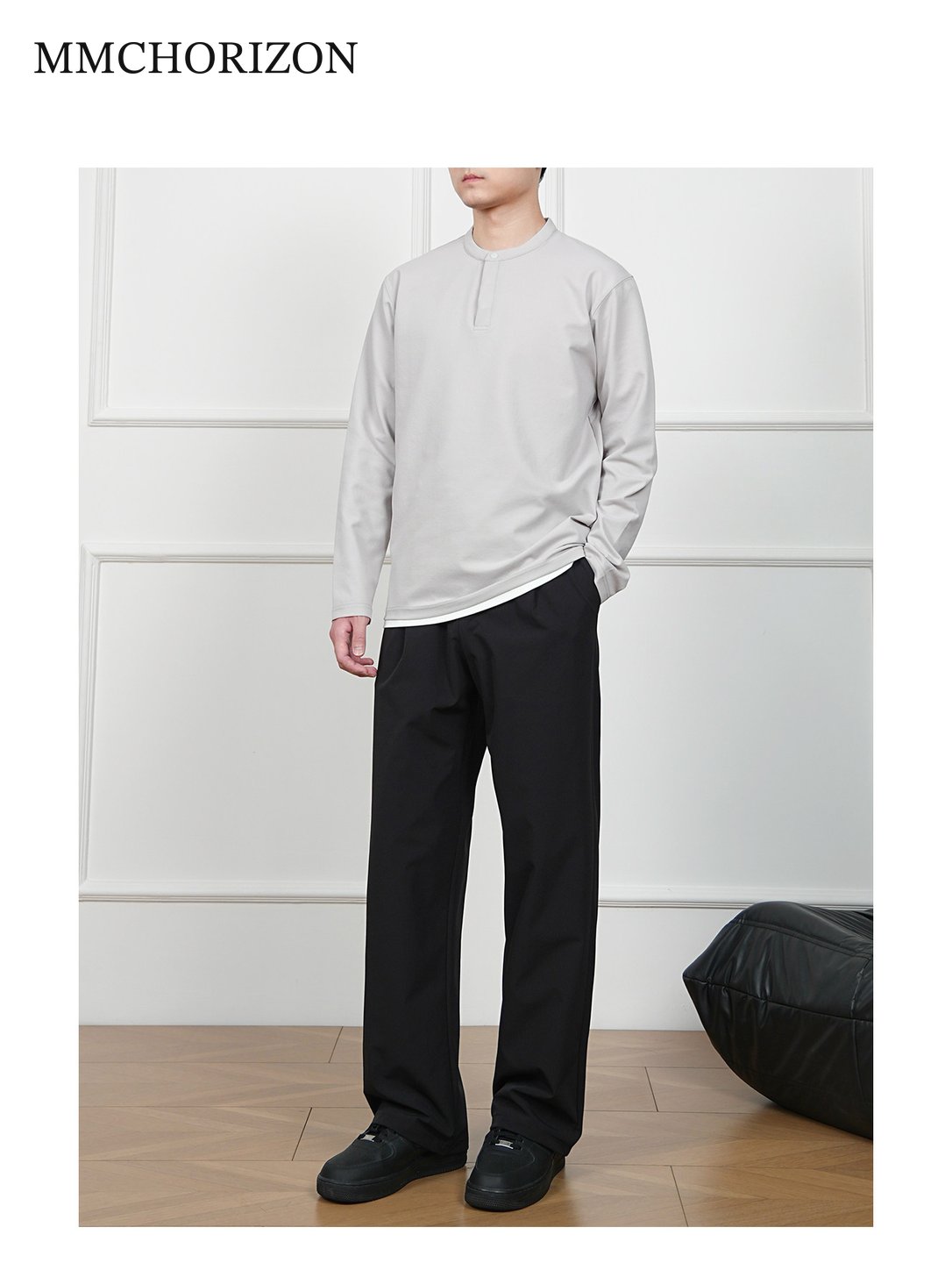 Men's Minimalist Wide-Leg Tailored Pants