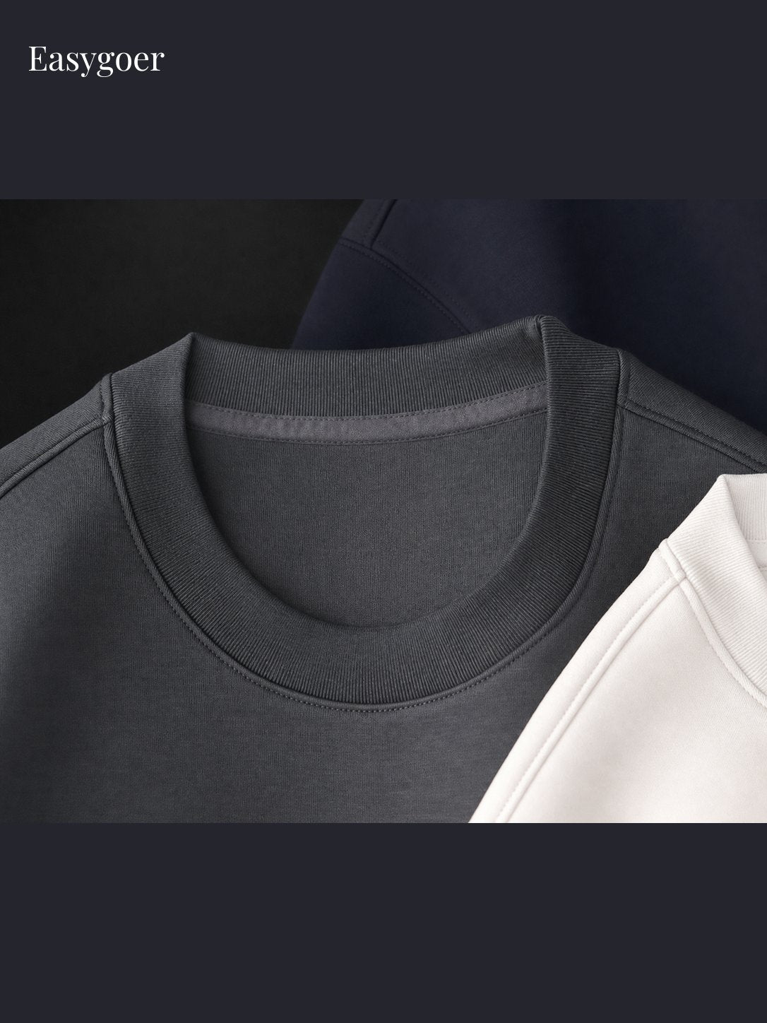 Minimalist Air-Layer Crewneck Sweatshirt