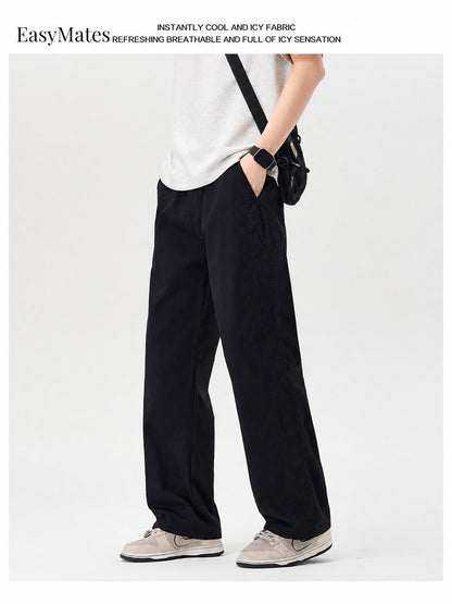 Men's Straight‑Leg Casual Pants