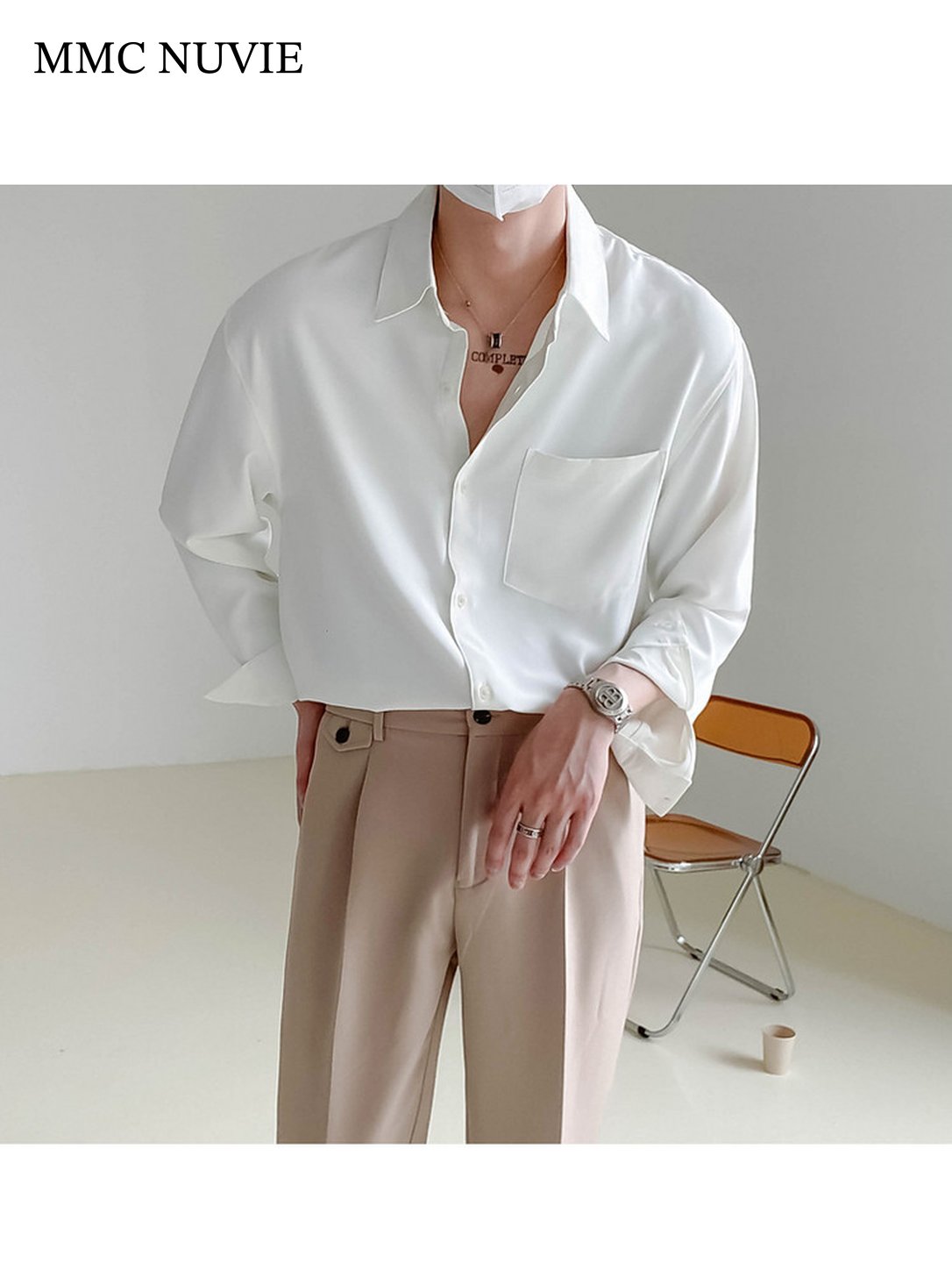 Men's Relaxed Silky Long Sleeve Shirt