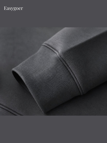Minimalist Air-Layer Crewneck Sweatshirt