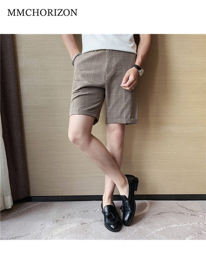 Men's Classic Plaid Tailored Shorts