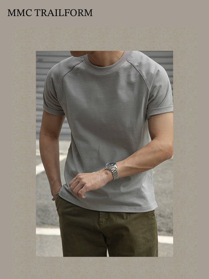 Men's Heavyweight Raglan Cotton T-Shirt