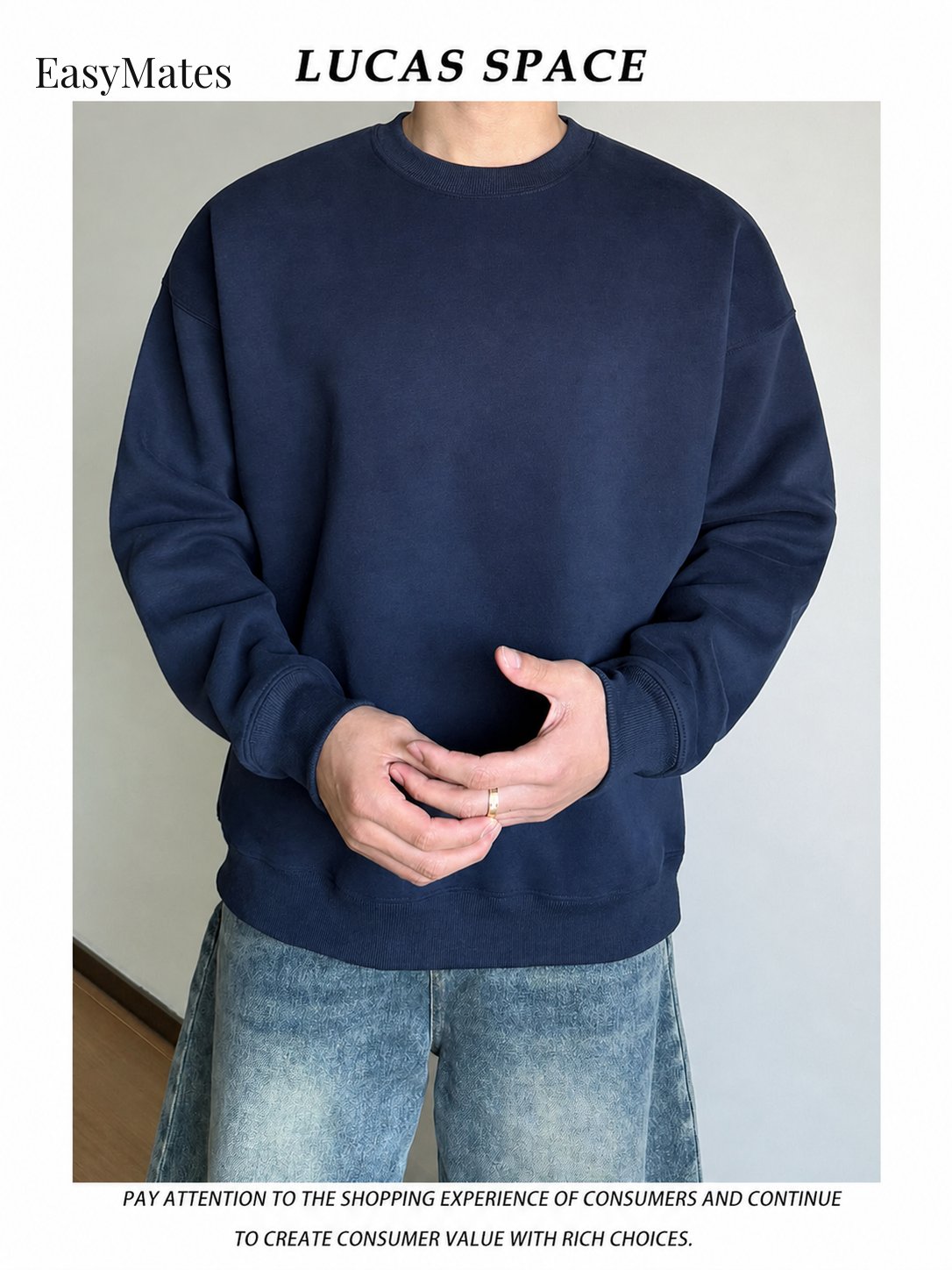 Cleanfit Heavyweight 420g Crew Neck Sweatshirt