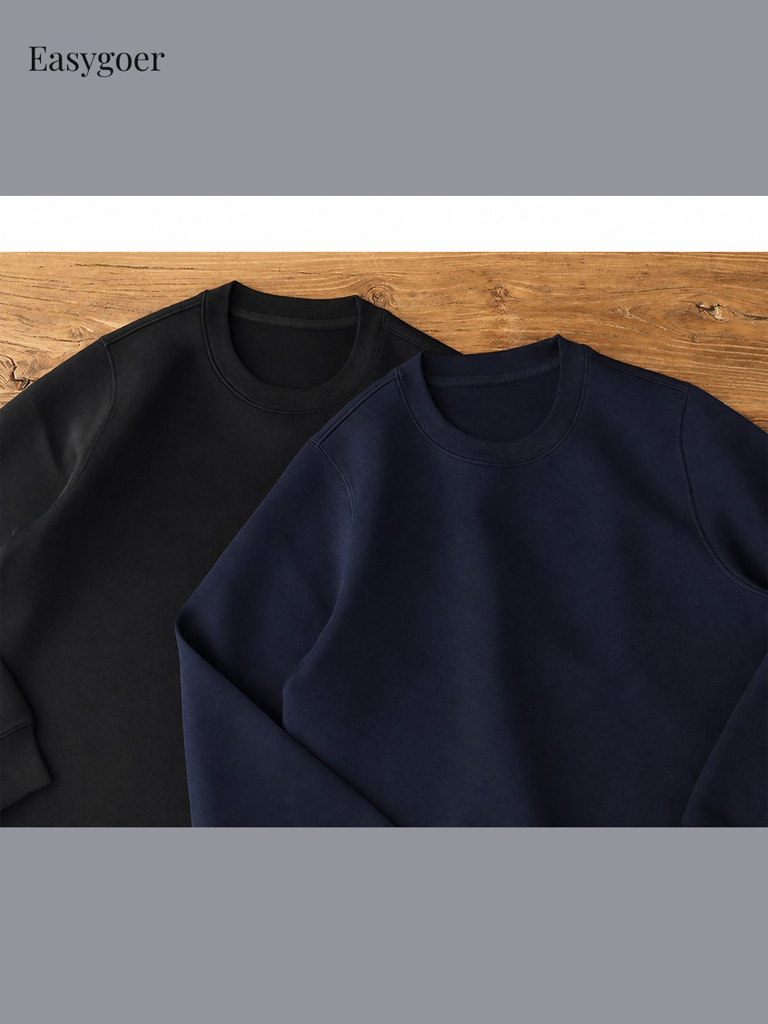 Minimalist Air-Layer Crewneck Sweatshirt