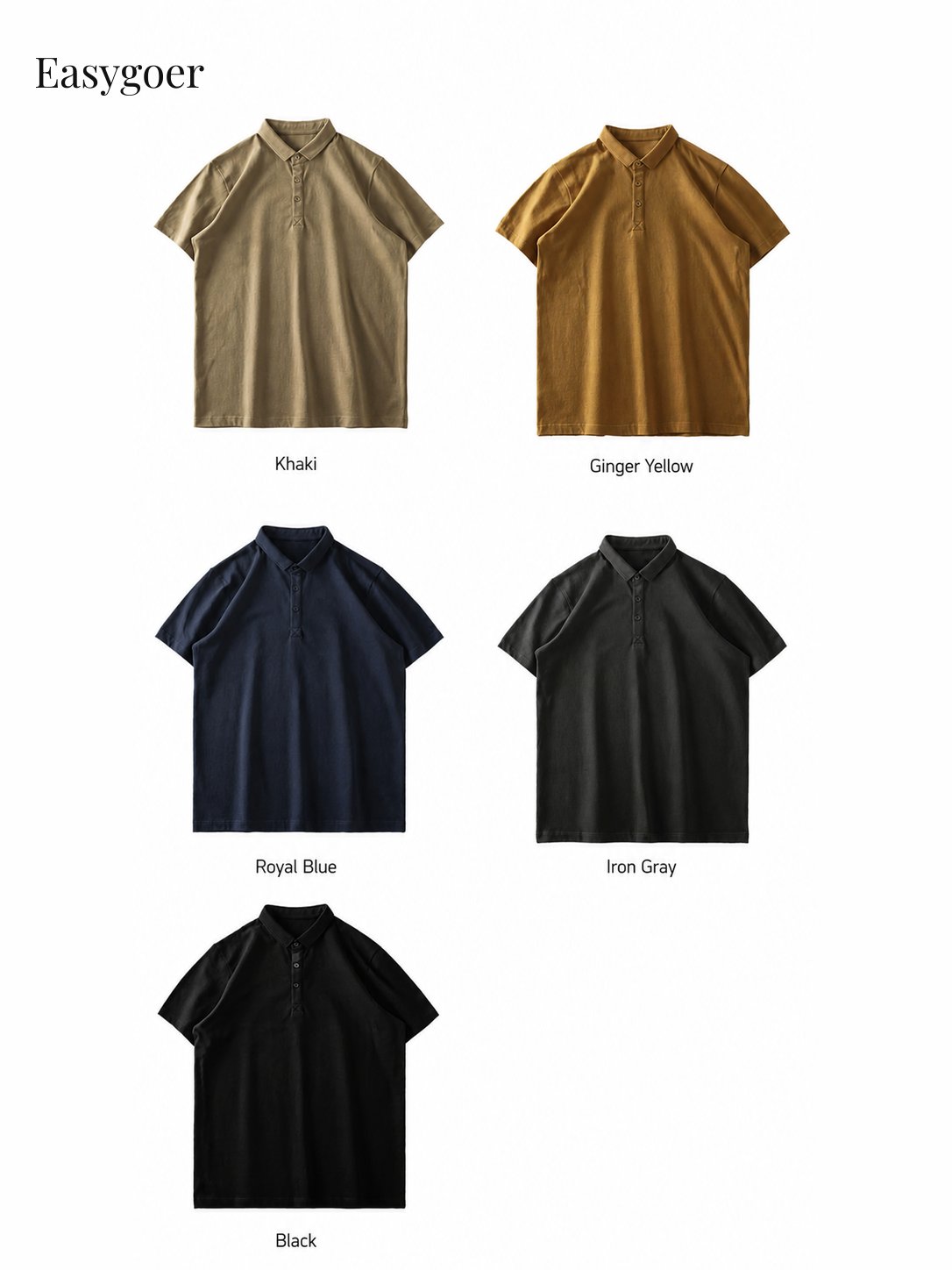 320G Heavyweight Cotton Short-Sleeve Polo Shirt