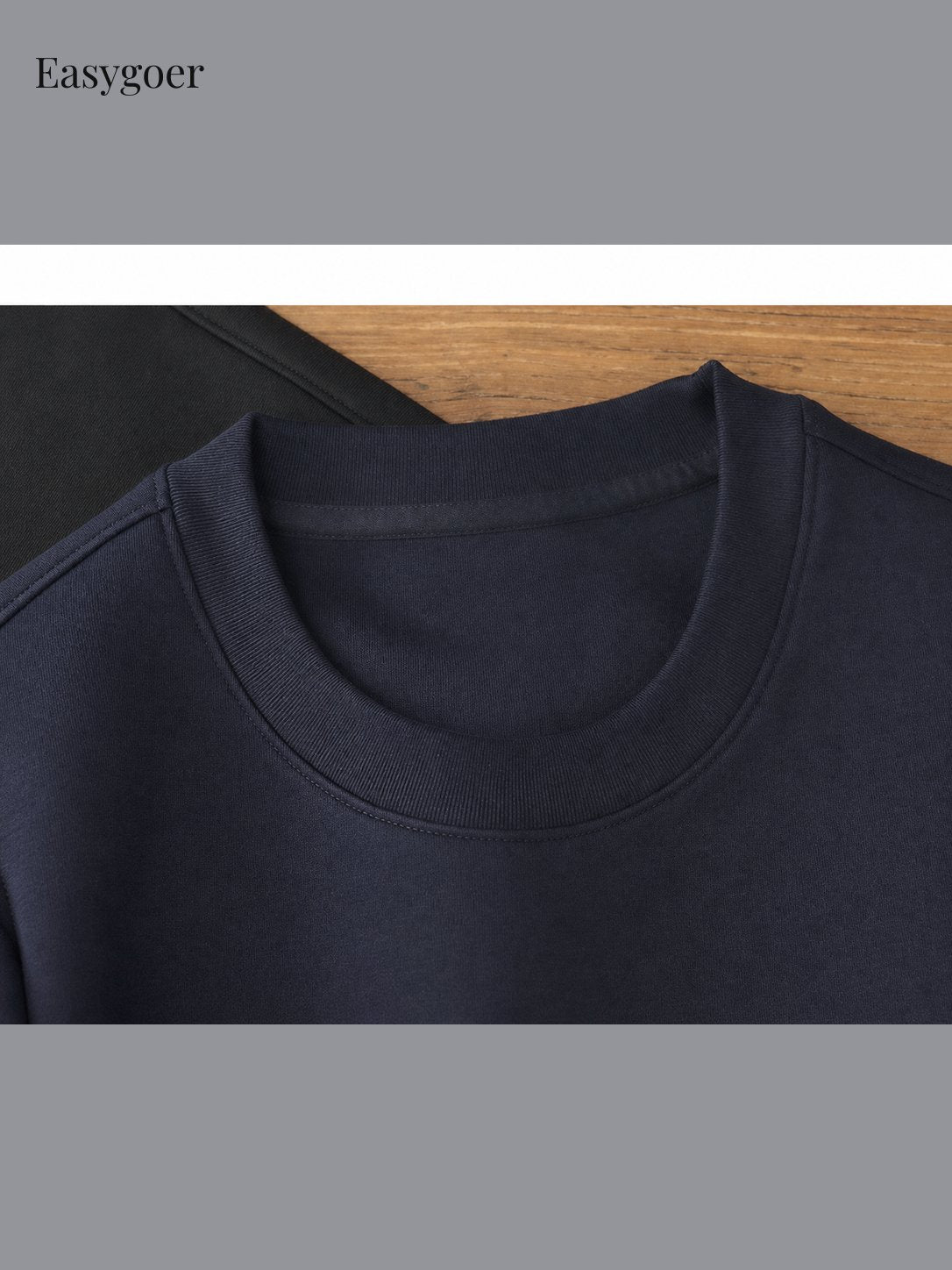 Minimalist Air-Layer Crewneck Sweatshirt
