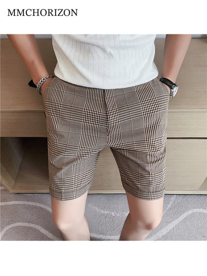 Men's Classic Plaid Tailored Shorts
