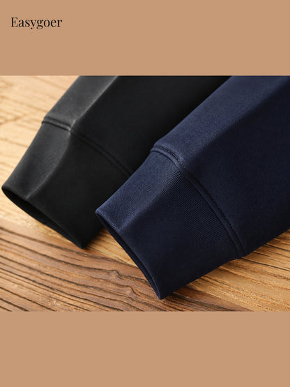 Minimalist Air-Layer Crewneck Sweatshirt