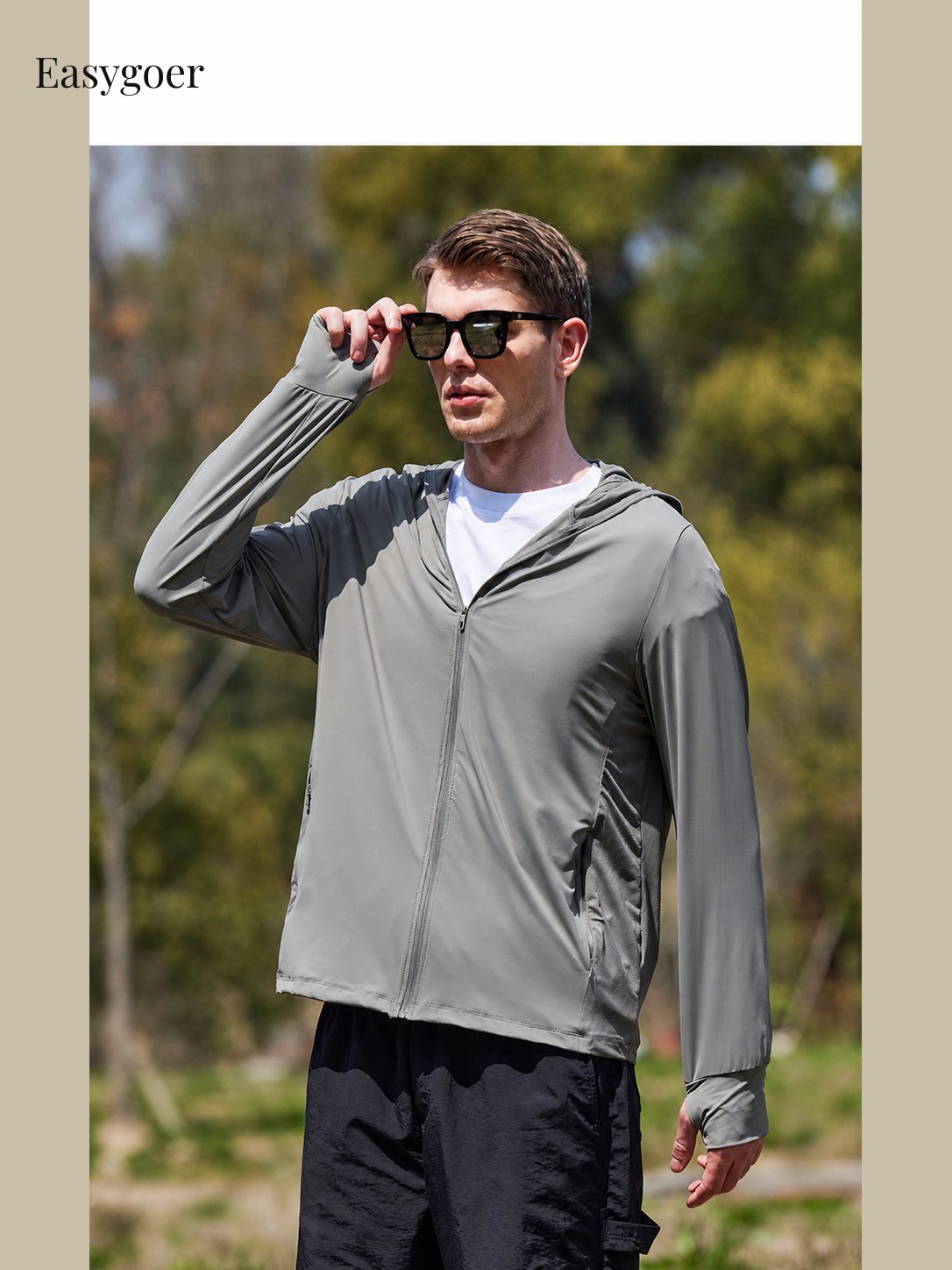 Lightweight Hooded Sun Protection Jacket