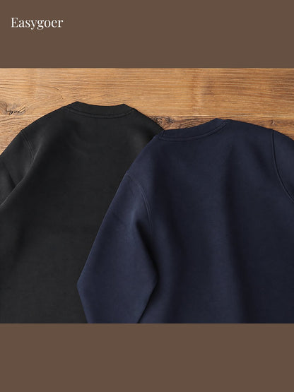 Minimalist Air-Layer Crewneck Sweatshirt