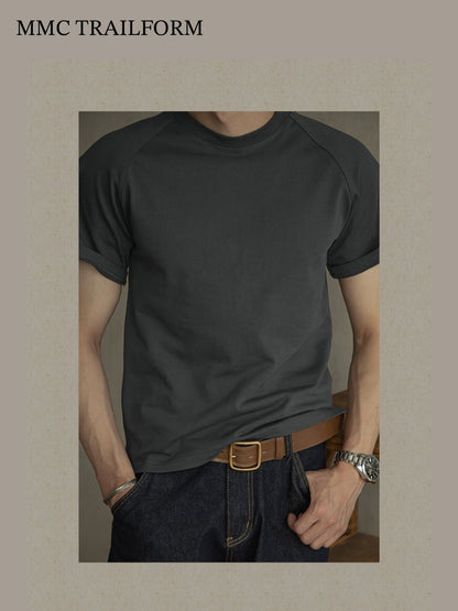 Men's Heavyweight Raglan Cotton T-Shirt