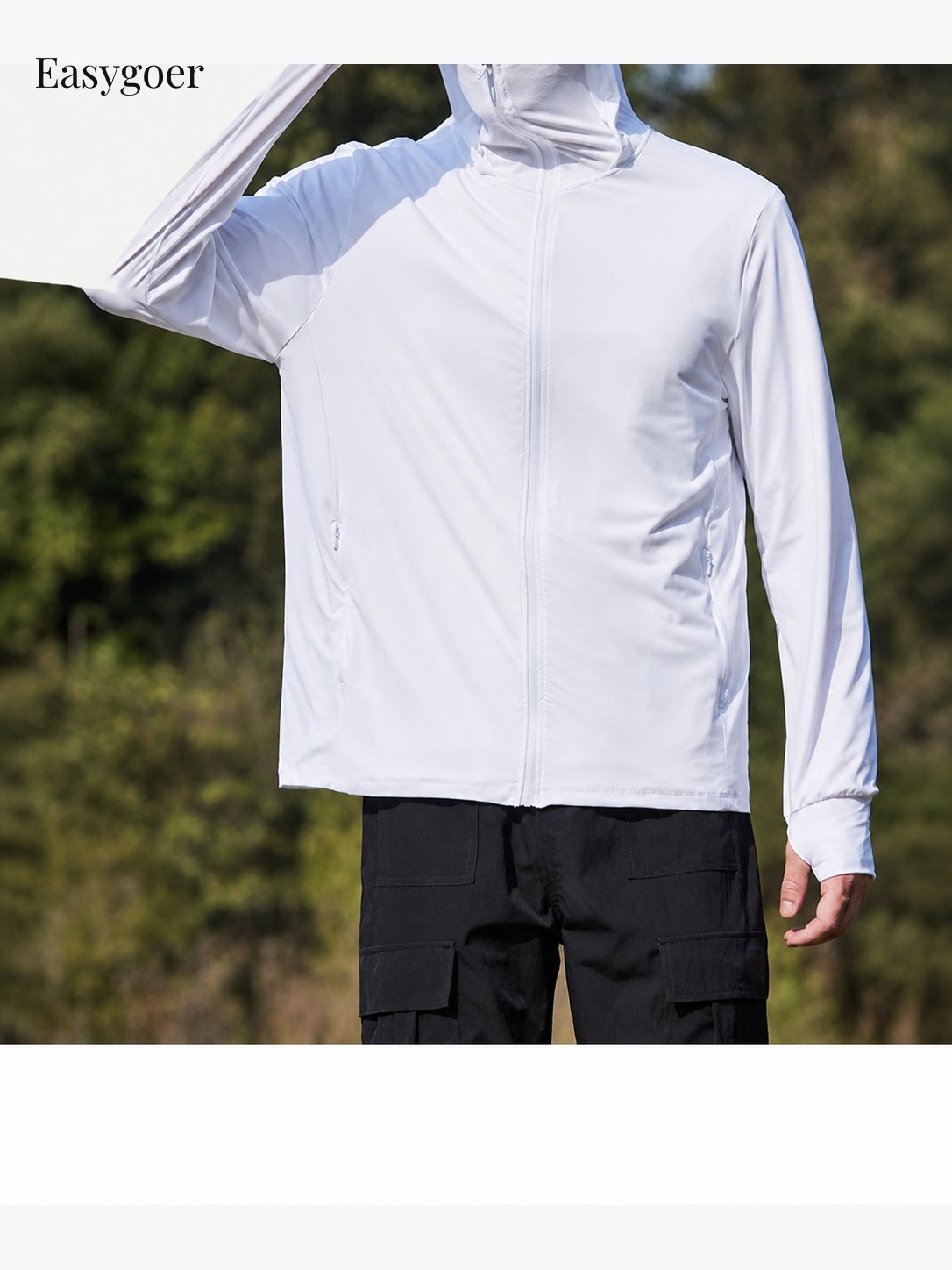 Lightweight Hooded Sun Protection Jacket