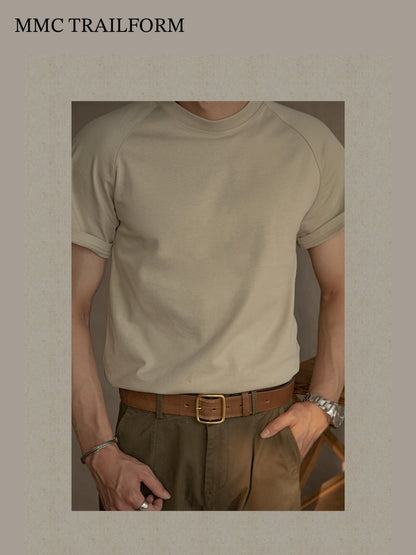 Men's Heavyweight Raglan Cotton T-Shirt