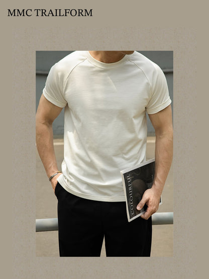 Men's Heavyweight Raglan Cotton T-Shirt