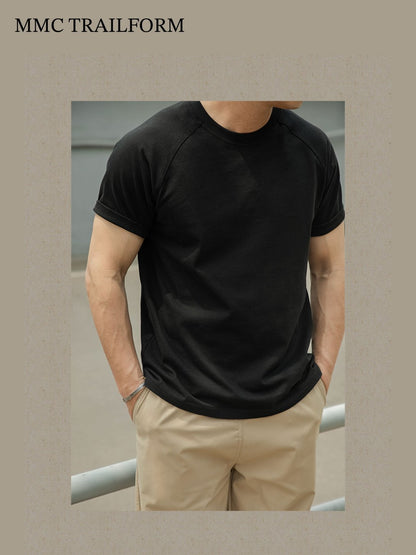 Men's Heavyweight Raglan Cotton T-Shirt
