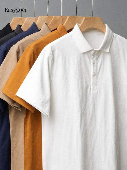 320G Heavyweight Cotton Short-Sleeve Polo Shirt