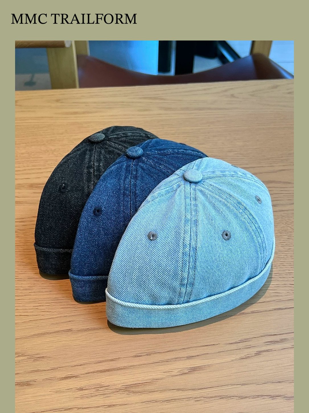 Unisex Vintage Washed Denim Baseball Cap