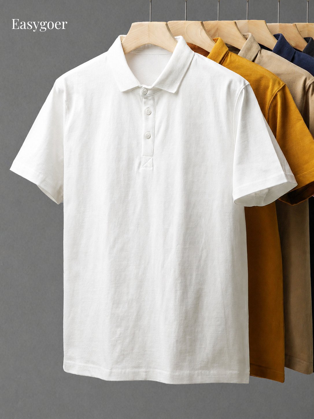 320G Heavyweight Cotton Short-Sleeve Polo Shirt
