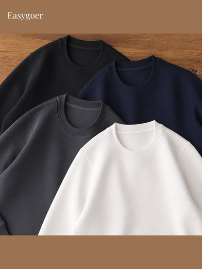 Minimalist Air-Layer Crewneck Sweatshirt
