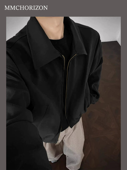 Men's Vintage Contrast Panel Zip-Up Jacket