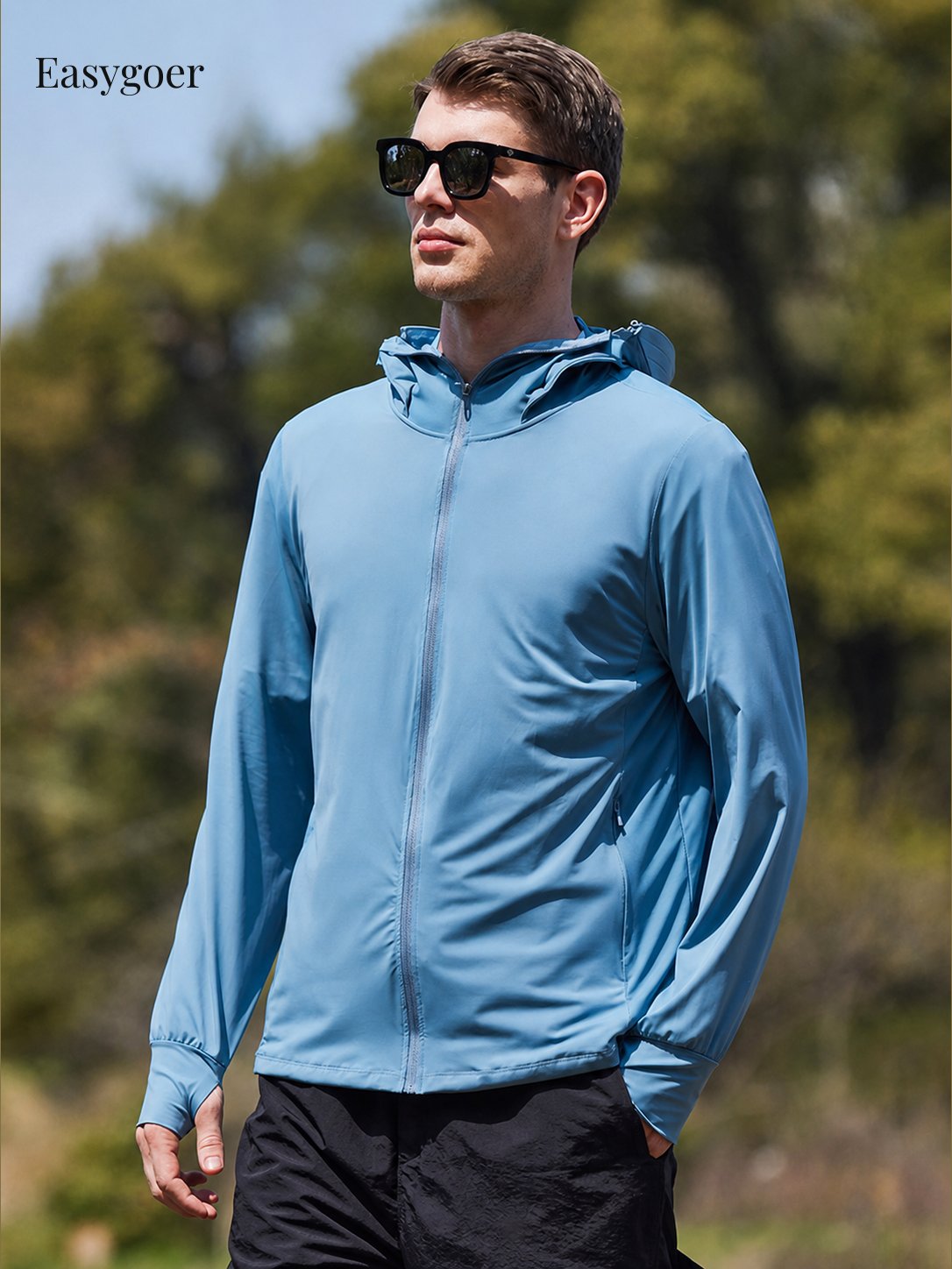 Lightweight Hooded Sun Protection Jacket