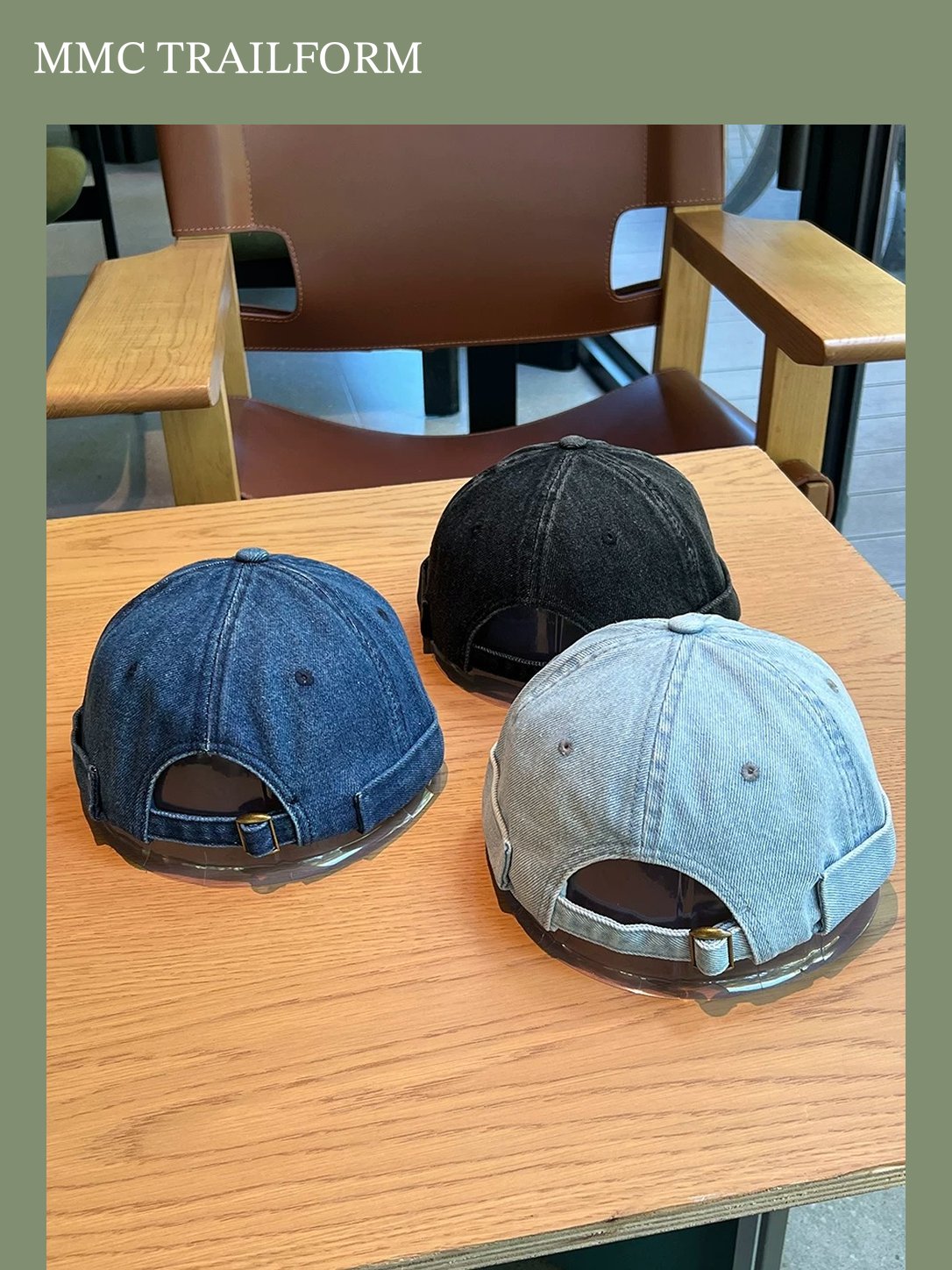 Unisex Vintage Washed Denim Baseball Cap