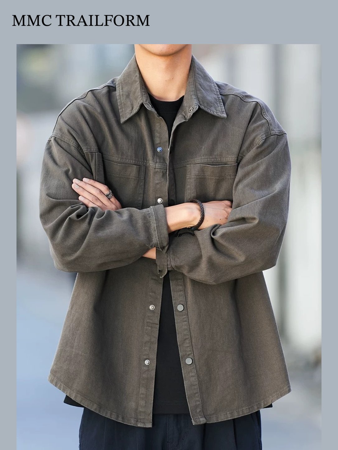 Men's Vintage Washed Utility Overshirt
