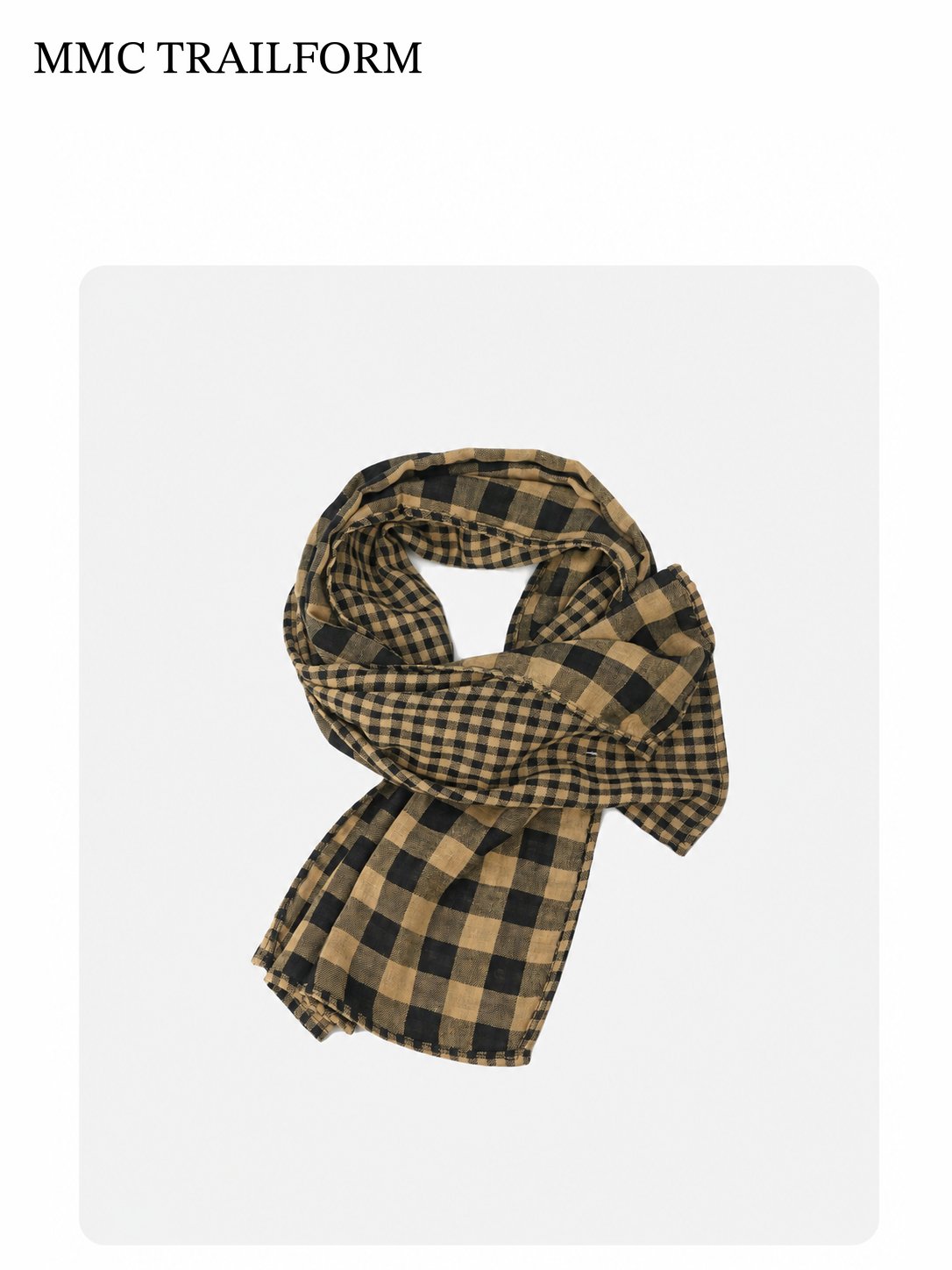 Unisex Vintage Checkered Lightweight Scarf