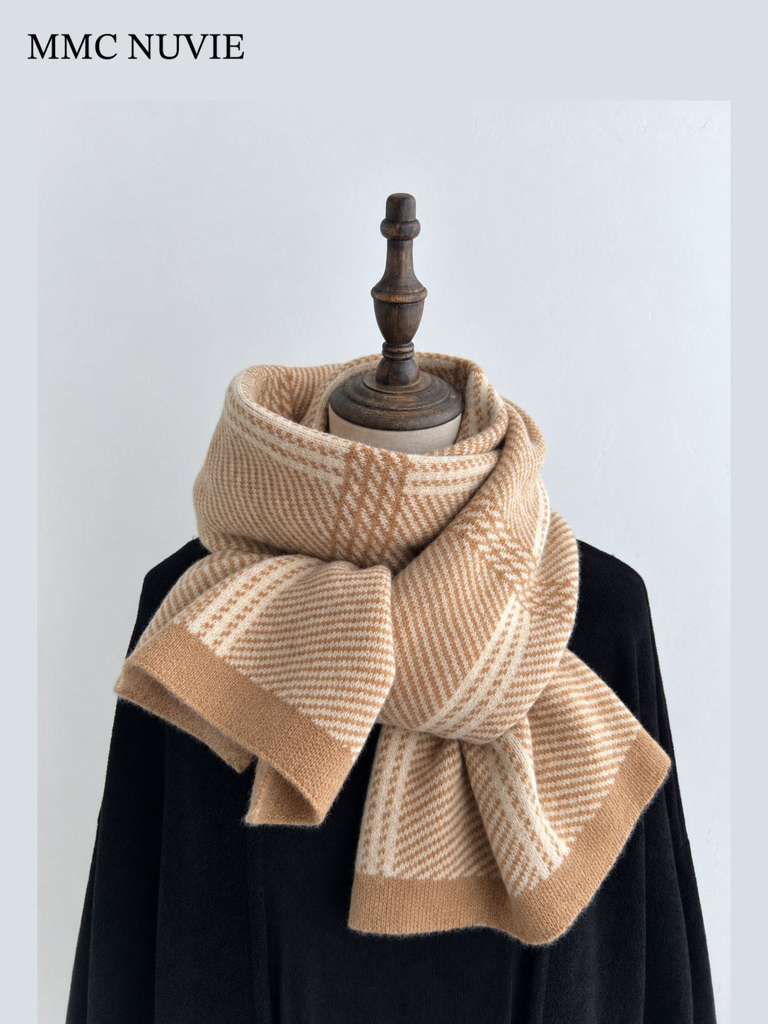 Unisex Vintage Plaid Winter Scarf