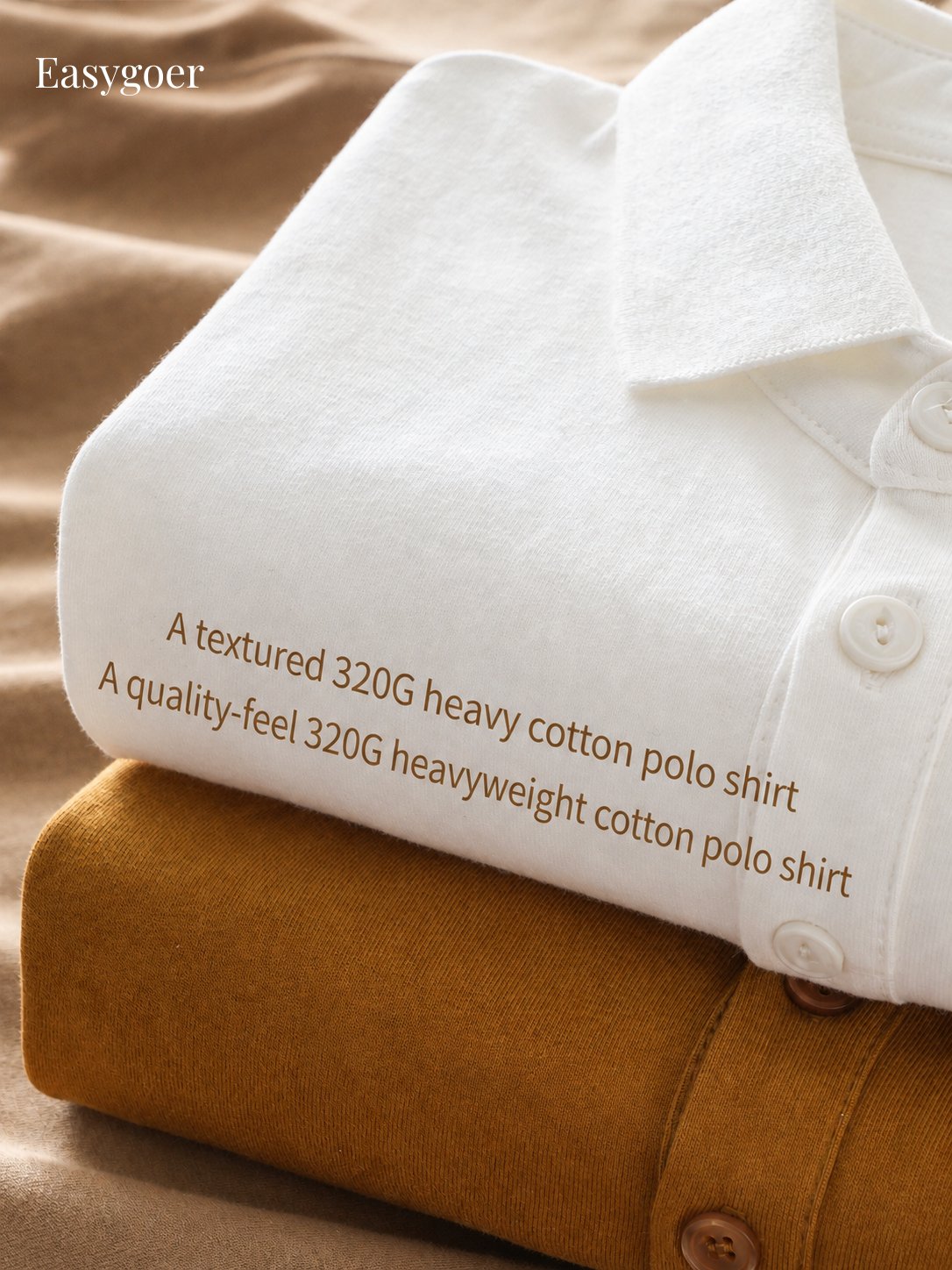 320G Heavyweight Cotton Short-Sleeve Polo Shirt