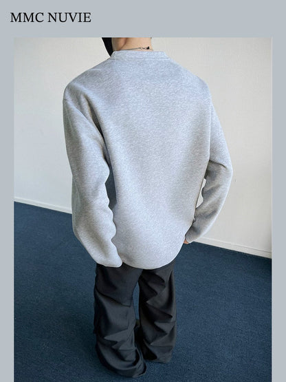Men's Contrast Seam Raglan Long Sleeve Tee