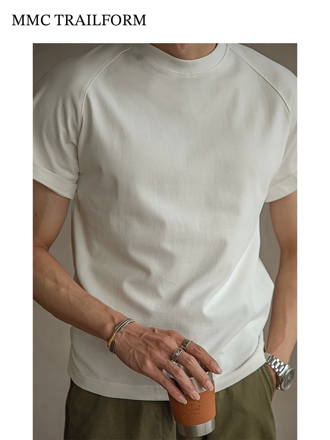Men's Heavyweight Raglan Cotton T-Shirt