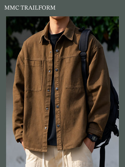 Men's Vintage Washed Utility Overshirt