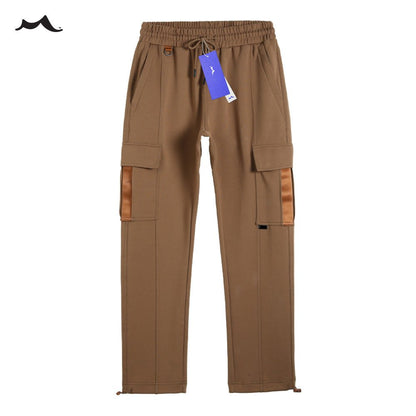 Mens Casual Cargo Joggers Pants Elastic Waist Drawstring Stretch Relaxed Fit Work Pants Tapered Sweatpants