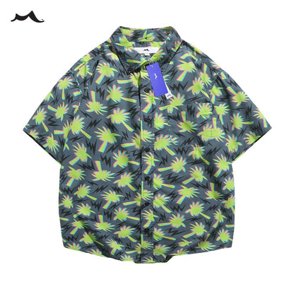 Men's Hawaiian Shirt Short Sleeves Printed Summer Shirts