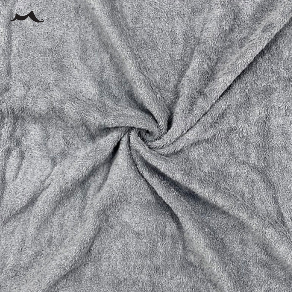 Men's Hooded Fleece Bathrobe Plush Long Spa Robe