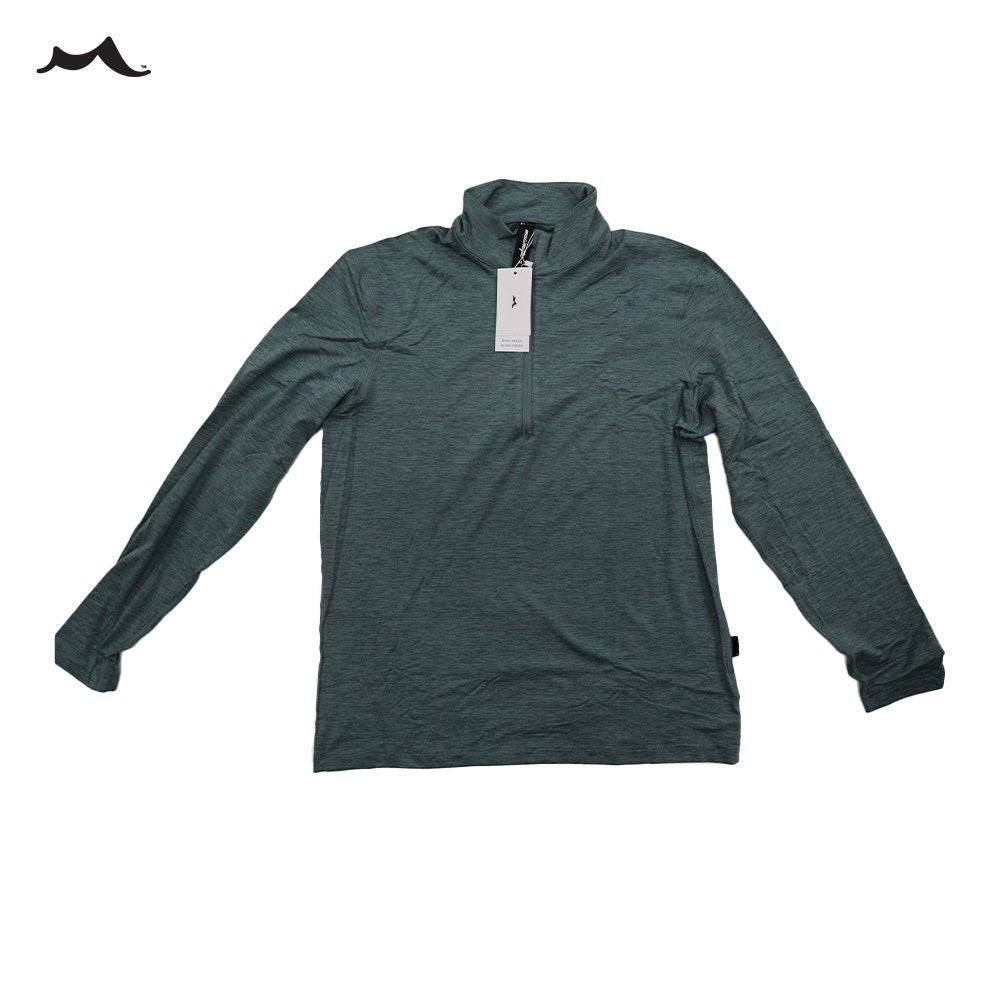Men's Quick - Dry Active Sports Shirts Quarter Zip Long Sleeve Running Pullover Tops Outdoor Sweatshirt