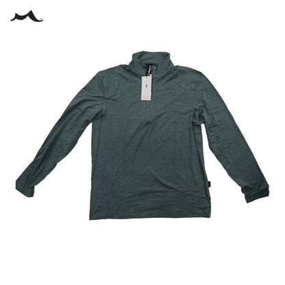 Men's Quick - Dry Active Sports Shirts Quarter Zip Long Sleeve Running Pullover Tops Outdoor Sweatshirt