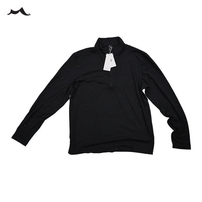 Men's Quick - Dry Active Sports Shirts Quarter Zip Long Sleeve Running Pullover Tops Outdoor Sweatshirt