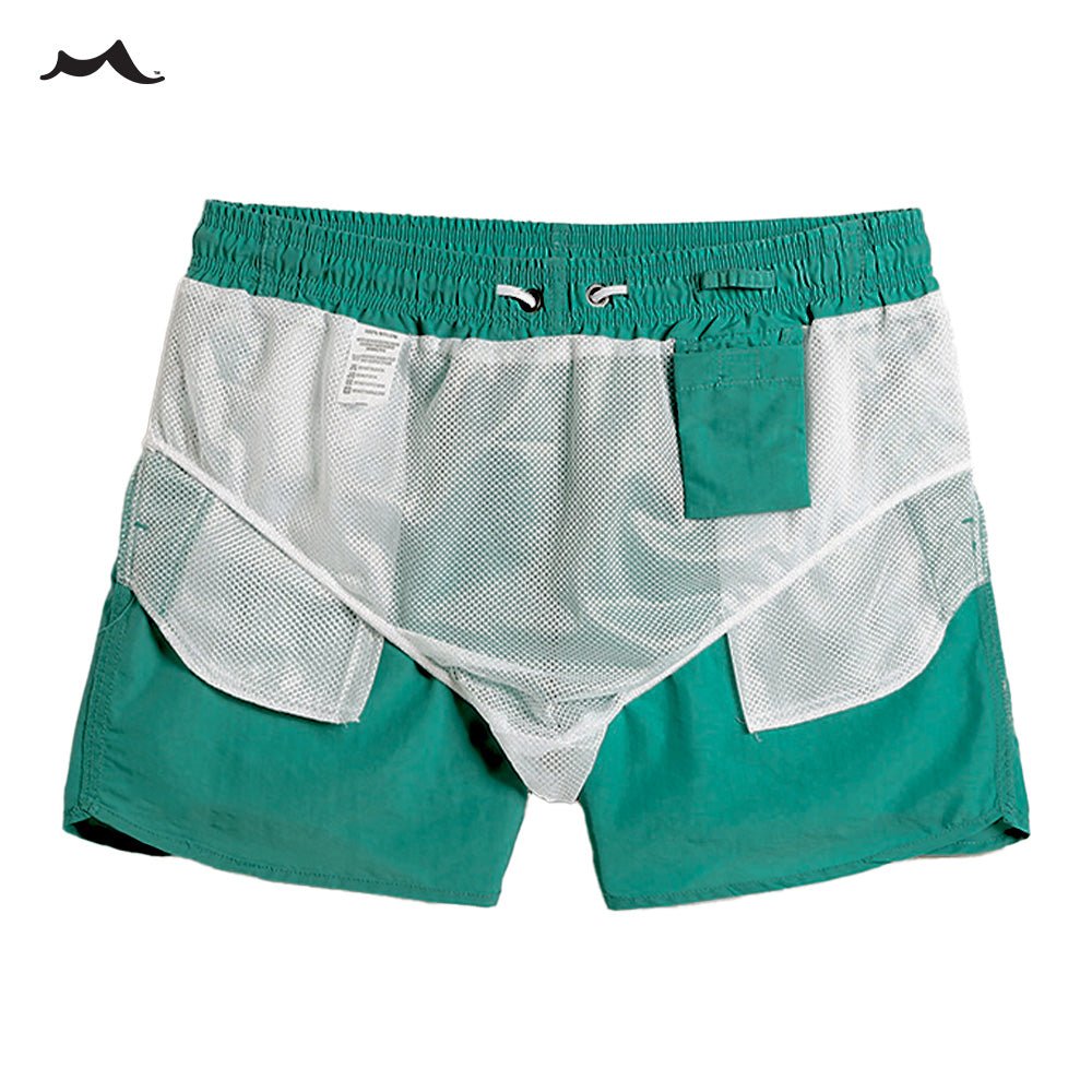 Mens Swim Trunks 4.5" with Mesh Lining Quick Dry Bathing Suits for Men Swimwear