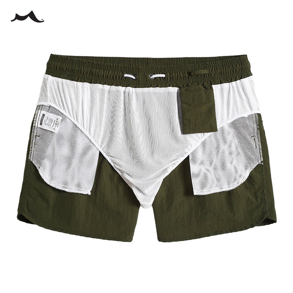 Mens Swim Trunks 4.5" with Mesh Lining Quick Dry Bathing Suits for Men Swimwear